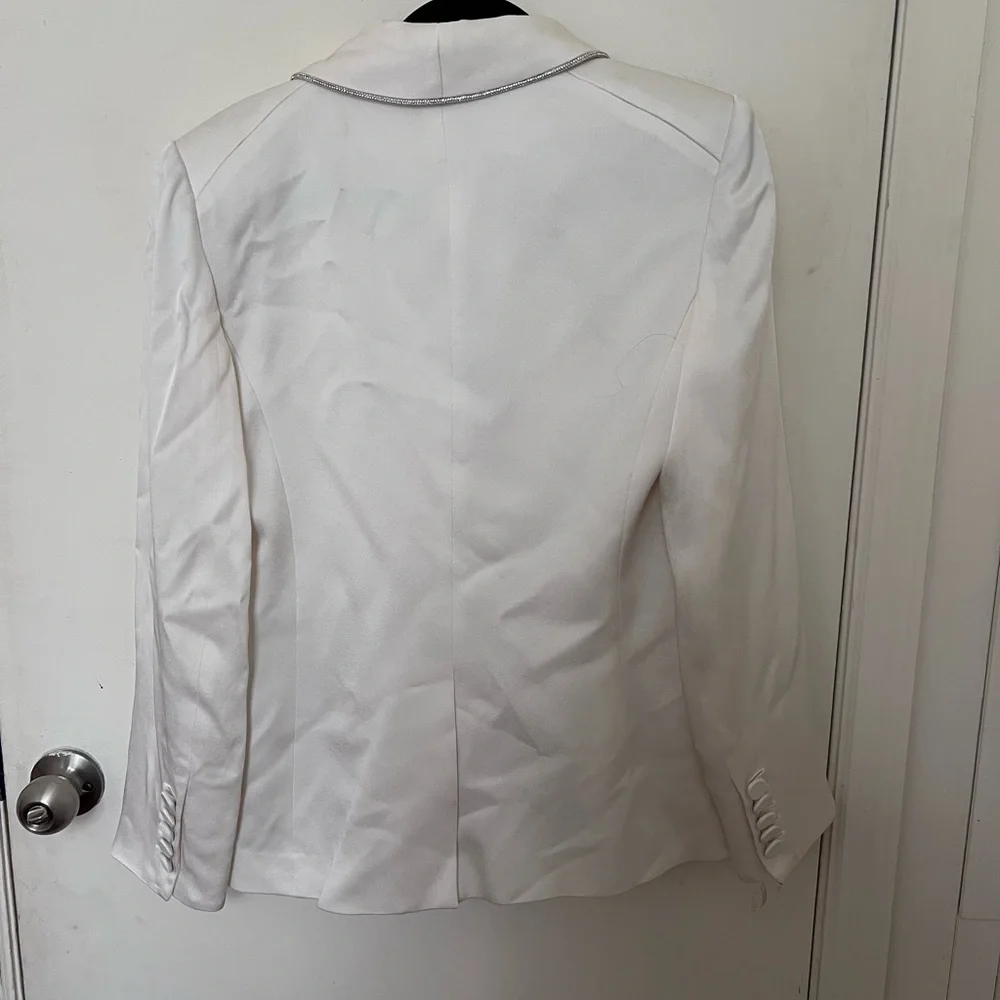 Veronica Beard Jagger Rhinestone Dickey Jacket Bridal Blazer - Picture 3 of 5